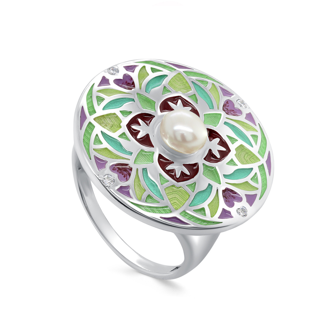 Кольцо серебряное 11-718-1501 | Серьги серебряные 12-718-1501 купить по цене 8423 руб. в ювелирном магазине ⭐️ «Золотая Подкова»