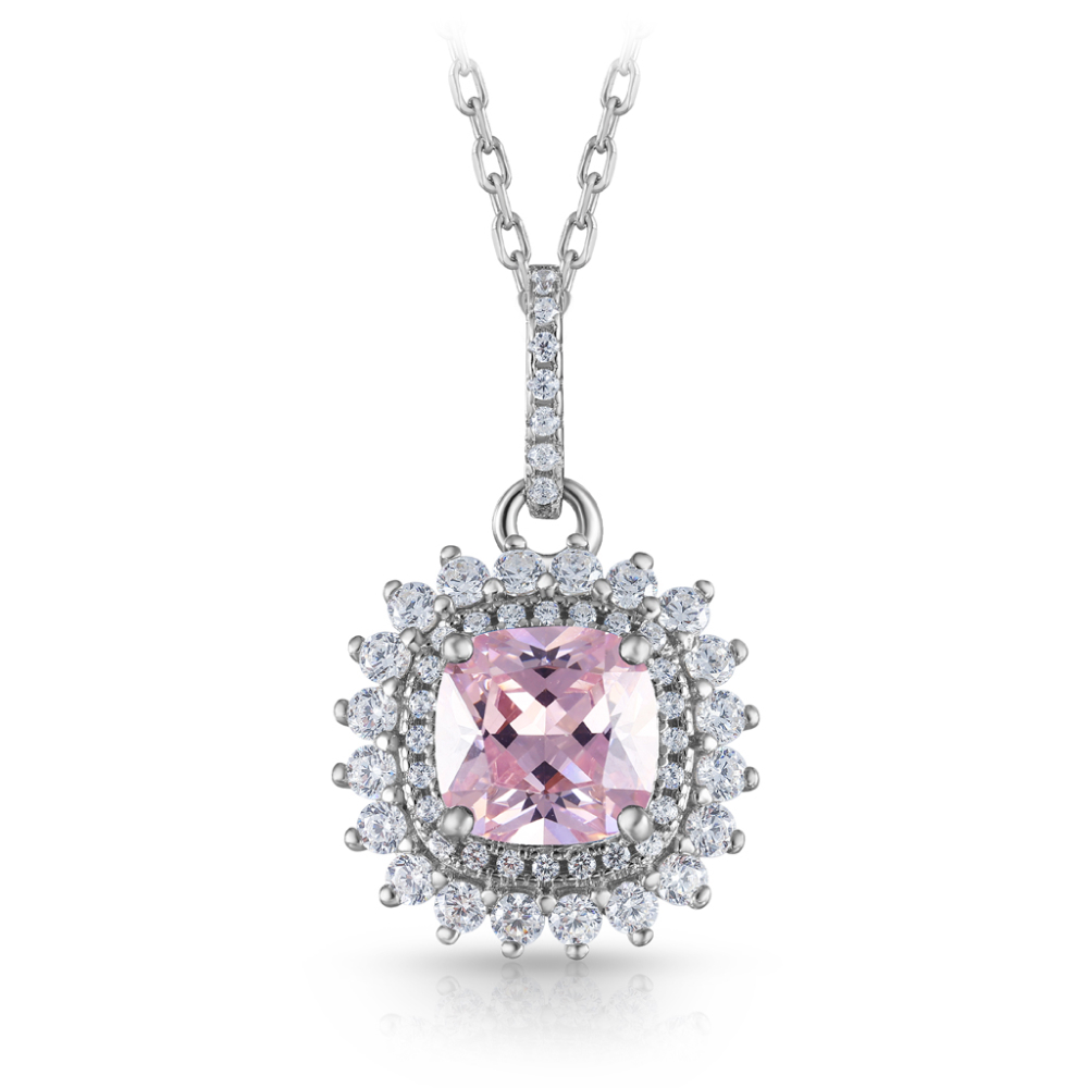 Колье серебряное SS-B1380NC2 | Серьги серебряные SS-B1380EC2 купить по цене 10371 руб. в ювелирном магазине ⭐️ «Золотая Подкова»