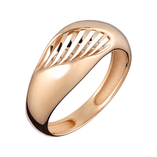 Кольцо золотое 7056351-10000 | Кольца без вставок купить по выгодной цене в ювелирном магазине ⭐️ «Золотая Подкова»