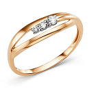 Кольцо золотое 011911-1102 | Кольцо золотое 011911-1102 купить по цене 16617 руб. в ювелирном магазине ⭐️ «Золотая Подкова»