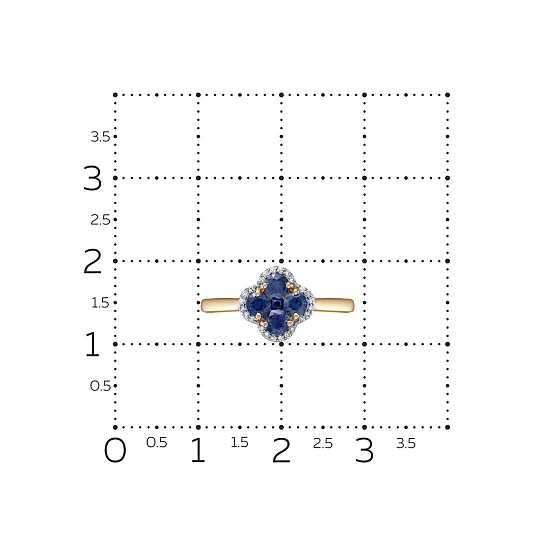 Кольцо золотое 11434-151-13-00