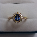 Кольцо золотое R 14856 YG sap | Кольцо золотое R 14856 YG sap купить по цене 113647 руб. в ювелирном магазине ⭐️ «Золотая Подкова»