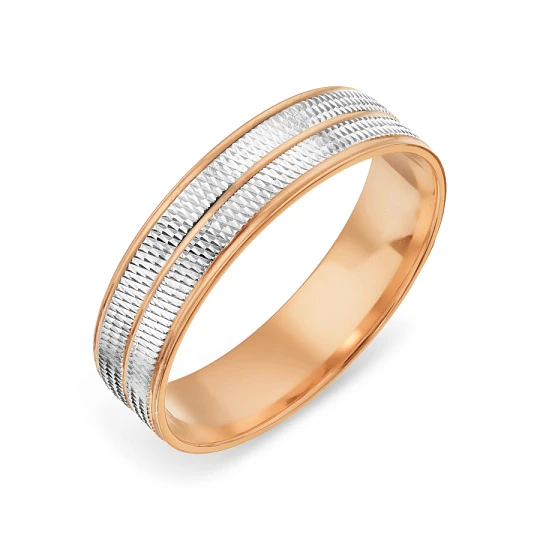 Обручальное кольцо Au Т140619101 | Золотые обручальные кольца купить по выгодной цене в ювелирном магазине ⭐️ «Золотая Подкова»