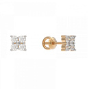 Серьги золотые 1042942-11110 | Серьги золотые 1042942-11110 купить по цене 31765 руб. в ювелирном магазине ⭐️ «Золотая Подкова»