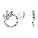 Серьги серебряные 94026690 | Серьги серебряные 94026690 купить по цене 4361 руб. в ювелирном магазине ⭐️ «Золотая Подкова»