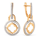 Серьги золотые 028902-1102 | Серьги золотые 028902-1102 купить по цене 75810 руб. в ювелирном магазине ⭐️ «Золотая Подкова»