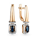 Серьги золотые 24724-102 | Серьги золотые 24724-102 купить по цене 156225 руб. в ювелирном магазине ⭐️ «Золотая Подкова»