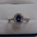 Кольцо золотое R 14856 WG sap | Кольцо золотое R 14856 WG sap купить по цене 47434 руб. в ювелирном магазине ⭐️ «Золотая Подкова»