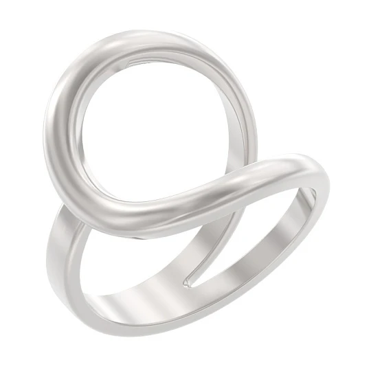 Кольцо серебряное 1052311-00000 | Кольца без вставок купить по выгодной цене в ювелирном магазине ⭐️ «Золотая Подкова»