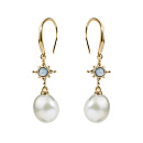 Серьги серебряные SAM736E-Y поз. | Серьги серебряные SAM736E-Y поз. купить по цене 2400 руб. в ювелирном магазине ⭐️ «Золотая Подкова»