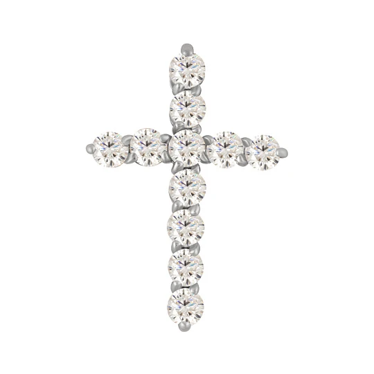 Золотой крест 510002 | Подвески и кулоны и кресты фантазийные купить по выгодной цене в ювелирном магазине ⭐️ «Золотая Подкова»