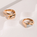 Кольцо золотое 902271-1102 | Кольцо золотое 902271-1102 купить по цене 86625 руб. в ювелирном магазине ⭐️ «Золотая Подкова»