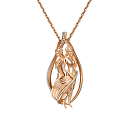 Подвеска золотая 03-2814-08-000-1111-48 Близнецы | Подвеска золотая 03-2814-08-000-1111-48 Близнецы купить по цене 69982 руб. в ювелирном магазине ⭐️ «Золотая Подкова»