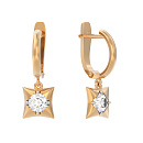 Серьги золотые 1048122-11210 | Серьги золотые 1048122-11210 купить по цене 44954 руб. в ювелирном магазине ⭐️ «Золотая Подкова»