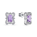 Серьги серебряные 02-4060/00АМ-00