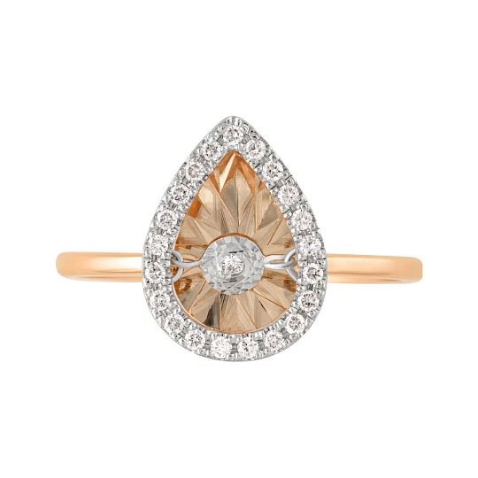 Кольцо золотое 802-02256-10-11-00-50 | Золотые кольца купить по выгодной цене в ювелирном магазине ⭐️ «Золотая Подкова»