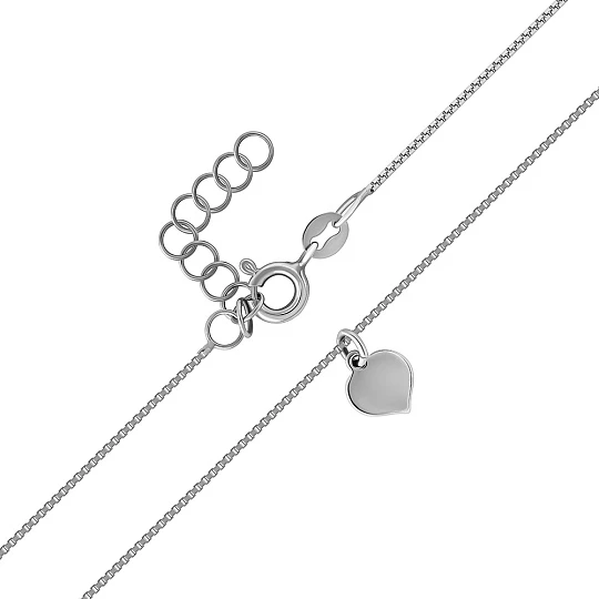 Цепь серебряная 0382R02503L45 | Серебряные цепи купить по выгодной цене в ювелирном магазине ⭐️ «Золотая Подкова»