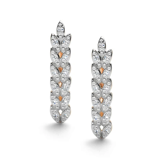 Серьги золотые 24456-100