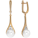 Серьги золотые 1038262-11250 | Серьги золотые 1038262-11250 купить по цене 71604 руб. в ювелирном магазине ⭐️ «Золотая Подкова»
