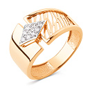 Кольцо золотое 502871-1102 | Кольцо золотое 502871-1102 купить по цене 79800 руб. в ювелирном магазине ⭐️ «Золотая Подкова»