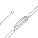 Браслет серебряный 7121609-00775 | Браслет серебряный 7121609-00775 купить по цене 5462 руб. в ювелирном магазине ⭐️ «Золотая Подкова»