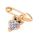 Булавка золотая Бл135-415М1 | Булавка золотая Бл135-415М1 купить по цене 18150 руб. в ювелирном магазине ⭐️ «Золотая Подкова»