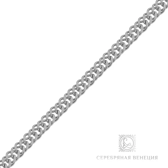 Цепь серебряная 0402R120J60 | Серебряные цепи купить по выгодной цене в ювелирном магазине ⭐️ «Золотая Подкова»