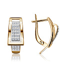 Серьги золотые С132-2791 | Серьги золотые С132-2791 купить по цене 91800 руб. в ювелирном магазине ⭐️ «Золотая Подкова»