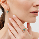 Серьги золотые 21050-101 | Серьги золотые 21050-101 купить по цене 184593 руб. в ювелирном магазине ⭐️ «Золотая Подкова»