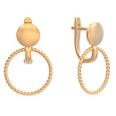 Серьги золотые 1050962-10000 | Серьги золотые 1050962-10000 купить по цене 60970 руб. в ювелирном магазине ⭐️ «Золотая Подкова»