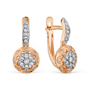 Серьги золотые Т14602Б817 | Серьги золотые Т14602Б817 купить по цене 123930 руб. в ювелирном магазине ⭐️ «Золотая Подкова»