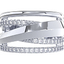 Кольцо серебряное 1101622-00775 | Кольцо серебряное 1101622-00775 купить по цене 4492 руб. в ювелирном магазине ⭐️ «Золотая Подкова»