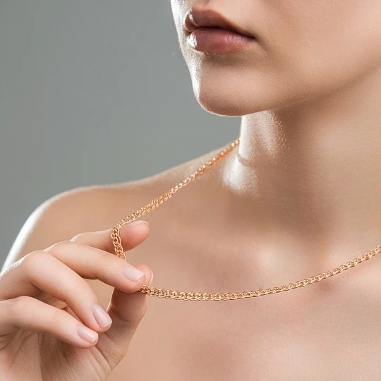 Цепь золотая ЦПНН20512080 | Цепи купить по выгодной цене в ювелирном магазине ⭐️ «Золотая Подкова»