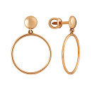 Серьги золотые 1044042-10000 | Серьги золотые 1044042-10000 купить по цене 43680 руб. в ювелирном магазине ⭐️ «Золотая Подкова»