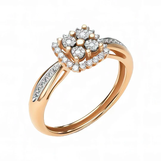 Кольцо золотое 16152-100 | Ювелирные изделия Золотые купить по выгодной цене в ювелирном магазине ⭐️ «Золотая Подкова»