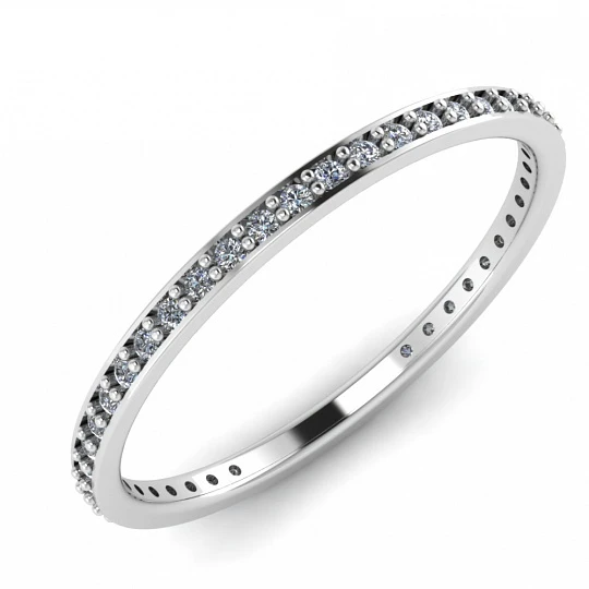 Кольцо серебряное 0101348-00775 | Кольца дорожка купить по выгодной цене в ювелирном магазине ⭐️ «Золотая Подкова»