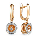 Серьги золотые 25102-100 | Серьги золотые 25102-100 купить по цене 132495 руб. в ювелирном магазине ⭐️ «Золотая Подкова»