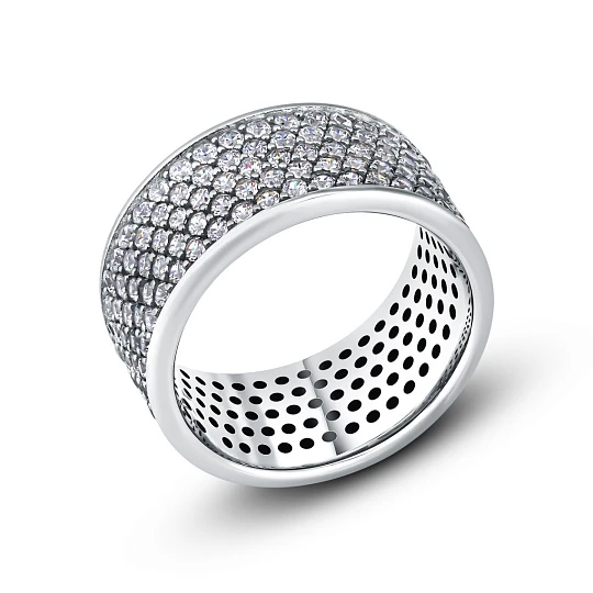 Кольцо серебряное 33120-10-090106-00 | Кольца дорожка купить по выгодной цене в ювелирном магазине ⭐️ «Золотая Подкова»