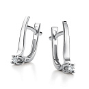 Серьги золотые 26015-200 | Серьги золотые 26015-200 купить по цене 64800 руб. в ювелирном магазине ⭐️ «Золотая Подкова»