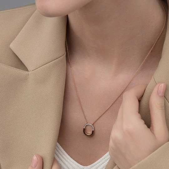 Колье золотое 66161-100 | Ювелирные изделия от бренда Алькор 💍 купить по доступной цене в ювелирной сети «Золотая Подкова»