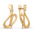 Серьги золотые 034412-1102 | Серьги золотые 034412-1102 купить по цене 46830 руб. в ювелирном магазине ⭐️ «Золотая Подкова»