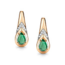 Серьги золотые 26224-101 | Серьги золотые 26224-101 купить по цене 106921 руб. в ювелирном магазине ⭐️ «Золотая Подкова»