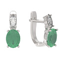 Серьги серебряные 1056292-01290-Y | Серьги серебряные 1056292-01290-Y купить по цене 5004 руб. в ювелирном магазине ⭐️ «Золотая Подкова»