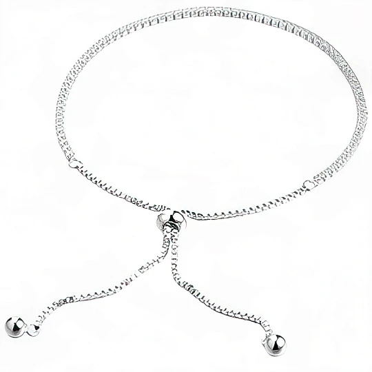 Браслет серебряный CZ-B05900-X-W-X-X-W | Серебряные браслеты купить по выгодной цене в ювелирном магазине ⭐️ «Золотая Подкова»