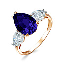 Кольцо золотое 11804527Сапф. | Кольцо золотое 11804527Сапф. купить по цене 33722 руб. в ювелирном магазине ⭐️ «Золотая Подкова»