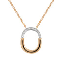 Колье золотое 66161-100 | Колье золотое 66161-100 купить по цене 77550 руб. в ювелирном магазине ⭐️ «Золотая Подкова»