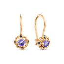 Серьги золотые Т10202Б228-01 | Серьги золотые Т10202Б228-01 купить по цене 22697 руб. в ювелирном магазине ⭐️ «Золотая Подкова»