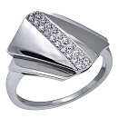 Кольцо серебряное 821731с | Кольцо серебряное 821731с купить по цене 1210 руб. в ювелирном магазине ⭐️ «Золотая Подкова»