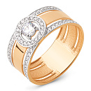 Кольцо золотое 026311-1102 | Кольцо золотое 026311-1102 купить по цене 93825 руб. в ювелирном магазине ⭐️ «Золотая Подкова»