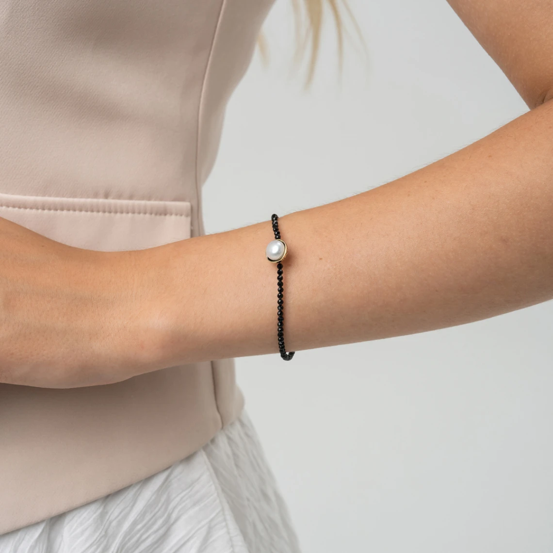 Браслет золотой 14-21320-1589 | Ювелирные изделия С жемчугом купить по выгодной цене в ювелирном магазине ⭐️ «Золотая Подкова»